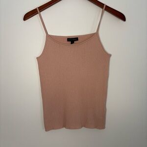 BANANA REPUBLIC | Light Pink Blush Casual Ribbed Knit Layering Camisole | Size S